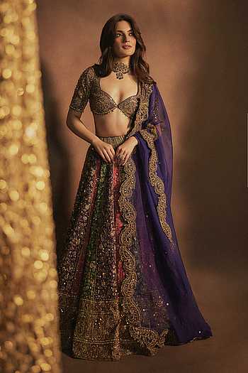 Rang Mahal Jamewar Lehenga Set