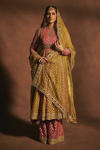 Torana Woven Anarkali Pant Set
