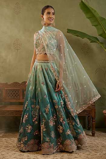 Sequin Embroidered Lehenga Set 
