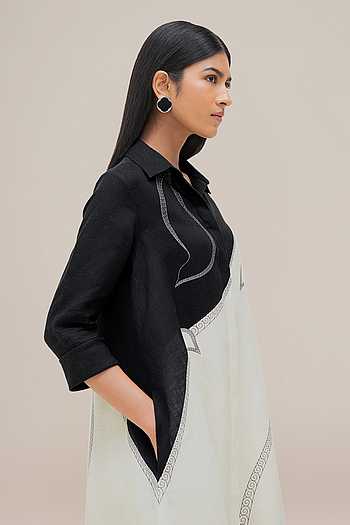 chinese dress ladies LARK WHITE LINEN SKIRT