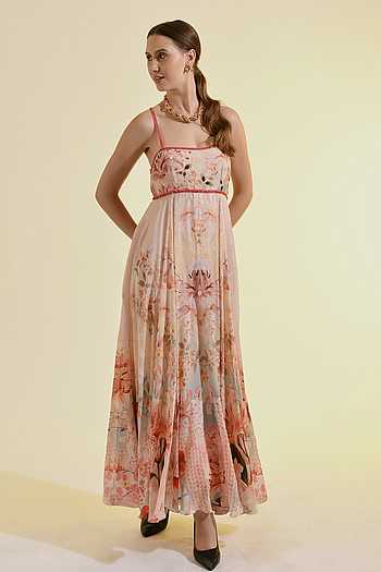 chinese dress ladies Taylor Cut-Out Maxi Dress M / Blue