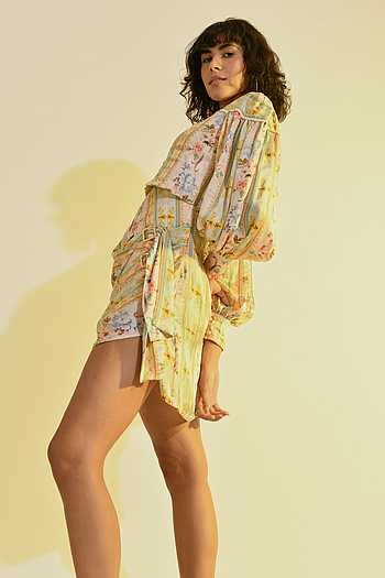 black floral print mini dress ANDEE MINI DRESS