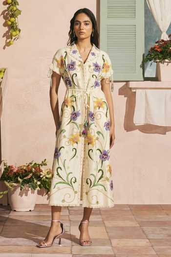 Buy Stylish Ivory Dresses from Aza Fashions Online in USA
