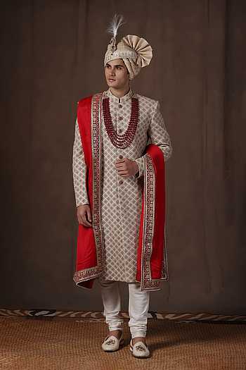 Embroidered Sherwani Set