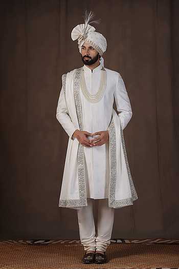 Hand Embroidered Sherwani Set