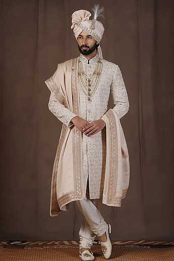 Hand Embroidered Sherwani Set
