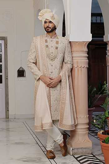 Hand Embroidered Sherwani Set