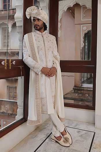 Hand Embroidered Sherwani Set