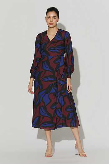 Abstract Print Dress
