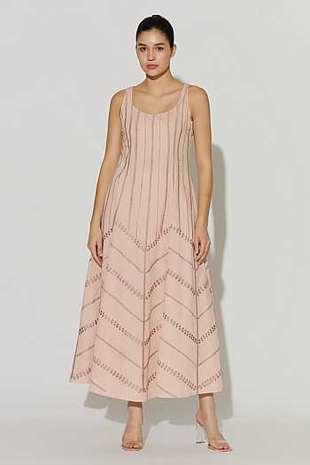 Embroidered Poplin Cotton Dress