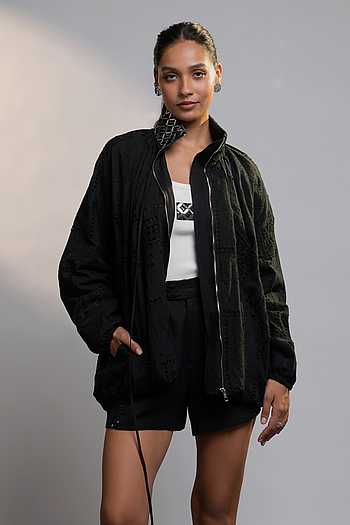 After Dark Mirror Work Collared Shacket