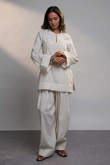 Summer Mirror Kurta & Farsi Pant Set