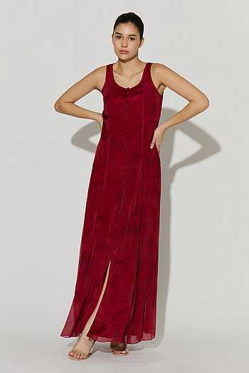 Floral Chiffon Maxi Dress