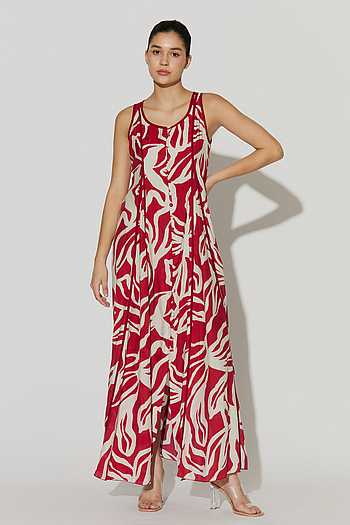 Abstract Print Dress