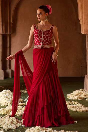 Buy Designer Women's Chiffon Jackets for Cocktail | Aza Fashions