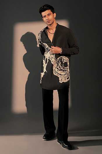 Ancient Layers Embroidered Kurta Set