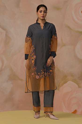 Hand Embroidered Kurta Set