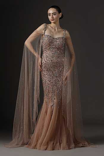 Crystal Embellished Gown