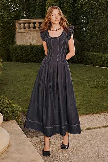 Ramona Linen Midi Dress