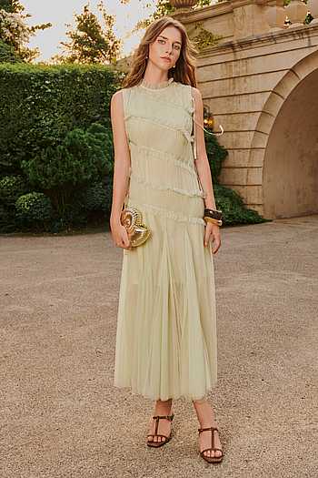 Freda Tulle Midi Dress