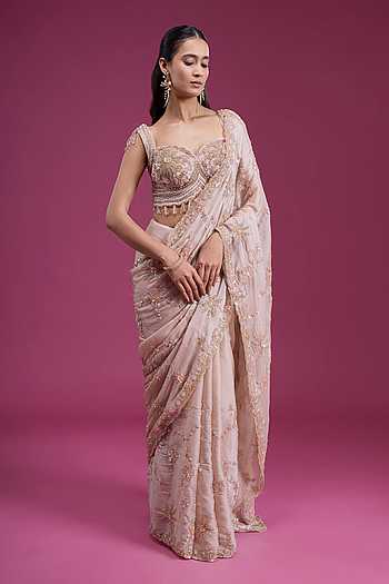 chinese dress ladies India Sarees Girl Saree Blouse Indian Women Dress Ladies Clothing Cost –  Ella Boo El Fashions main image 0