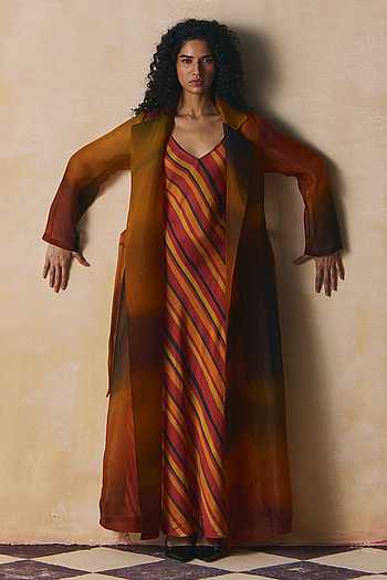 Zoya Sheer Panelled Organza Jacket
