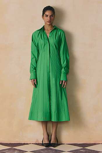 Kelly Panelled Cotton Poplin Dress