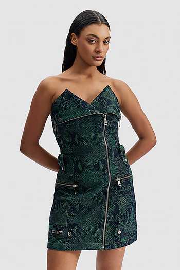 Serpent Biker Dress