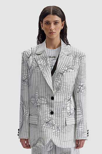 Entangled Mesh Tailored Blazer