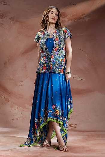 Baghira Print Jacket & Asymmetric Dress Set