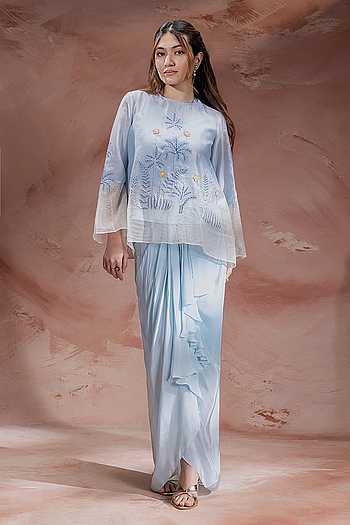 Alisa Embroidered Top Skirt Set