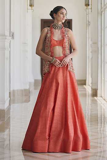 Camellia Dola Silk Lehenga Set