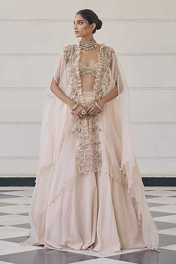 Snowdrop Organza Lehenga Set