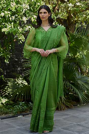 Wander Trail Embroidered Saree