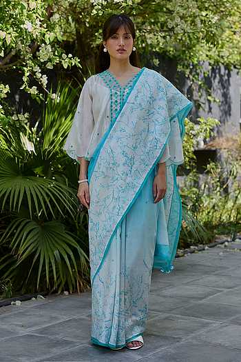Once Upon A Garden Print Saree