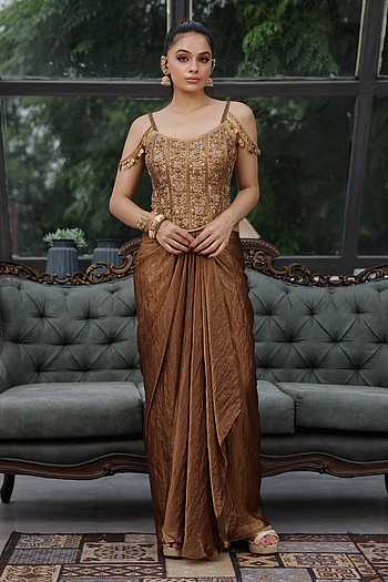 Zari Tissue Corset & Skirt Set