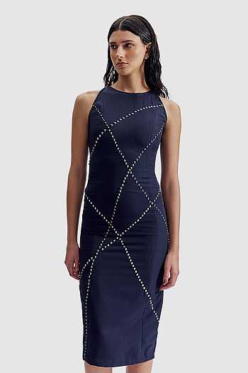 Studded Tailored Dress