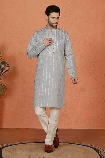 Mirror Embroidered Kurta & Pant Set