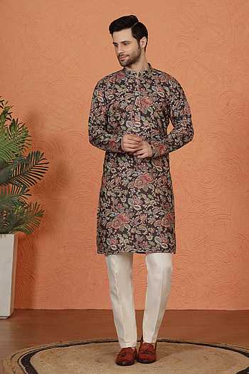 Printed Cotton Kurta & Pant Set