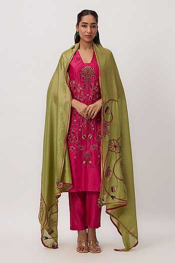 Lotus Bloom Jaal Kurta Set