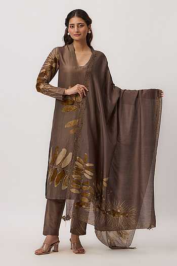 Watercolor Print Kurta Set