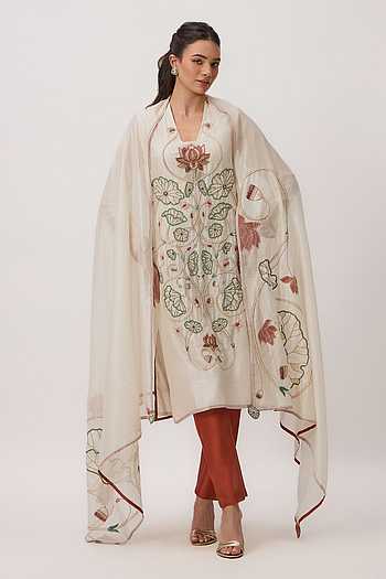 Lotus Bloom Jaal Kurta Set
