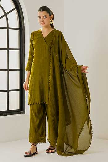 Cotton Silk Kurta Set