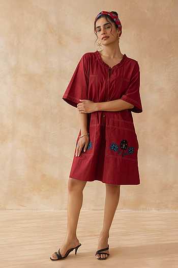 Marcella Cotton Knee Length Dress