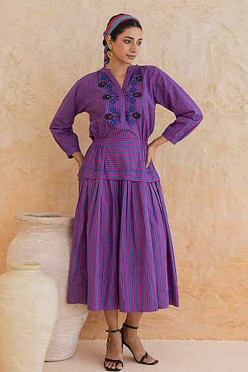 Maya Stripe Pattern Dress