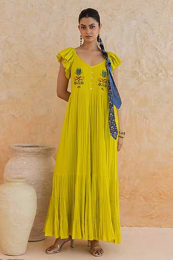 Limmon Cotton Voile Maxi Dress