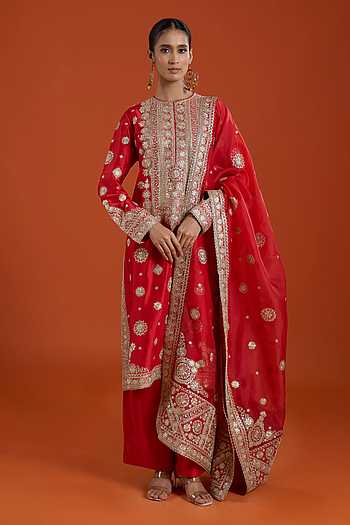 Embroidered Kurta Pant Set