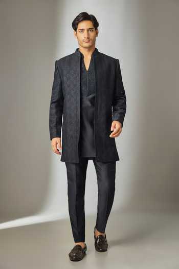 Thread Embellished Bandhgala Set