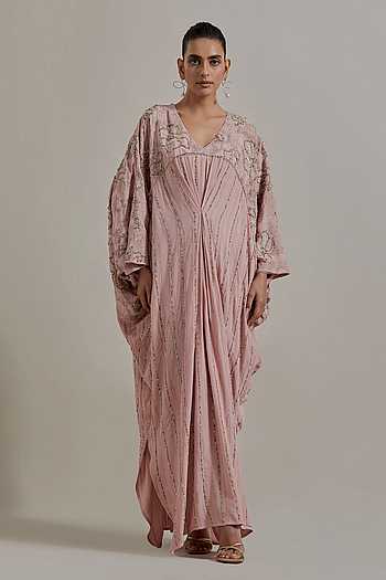Hand Embellishment Crepe Kaftan