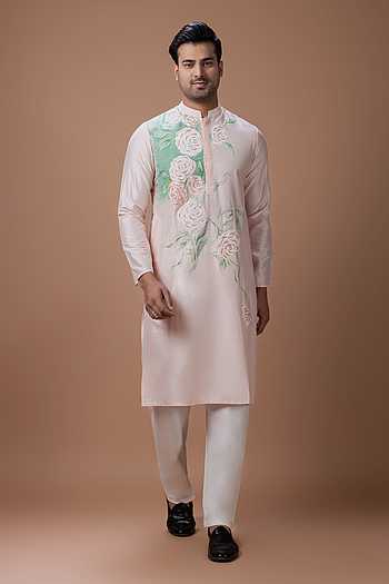Hand Painted & Embroidered Kurta Set